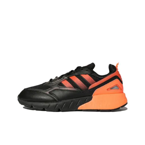 Adidas Originals ZX 1K Boost 2,0 Slip-Resistant Abrasion-Resistant Low Top Casual Running Shoes Unisex Black Orange Adidas Originals ZX 1K Boost 2,0 Противоскользящий устойчивый к истиранию низкий топ повседневная беговая обувь унисекс черный оранжевый