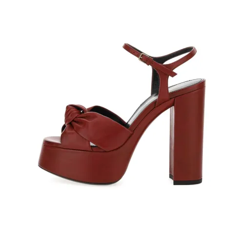 SAINT LAURENT Bianca One Strap Sandals Women's Red SAINT LAURENT Bianca One Ремень Сандалии Женские Красные