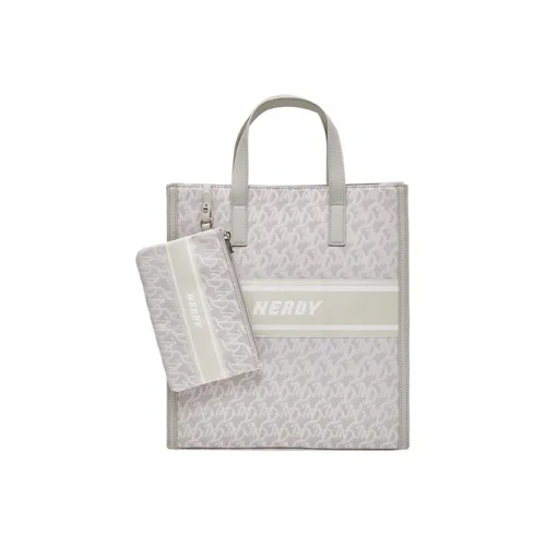 NERDY Полиэстер Тоут Сумка Сумка для покупок Сумка через плечо Ручная сумка Сумка через плечо Большой Унисекс Светлый Серый