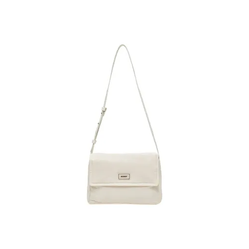 NERDY Нейлоновая сумка Tofu сумка через плечо среднего размера унисекс молочно-белая