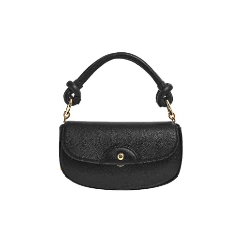 FERRAGAMO GLAM Сумка через плечо из коровьей кожи женская черная