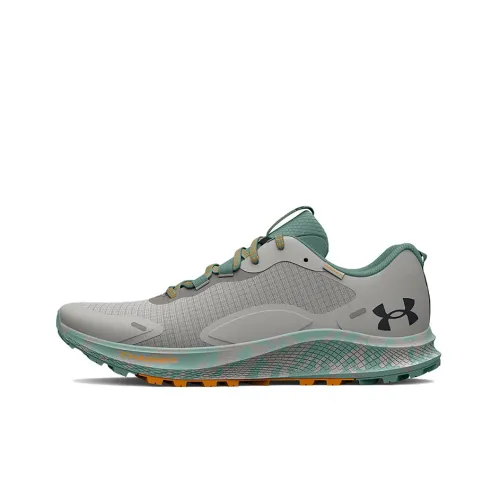 Under Armour Charged Bandit Trail 2 Low Топ Беговые кроссовки Мужской Серый Зеленый