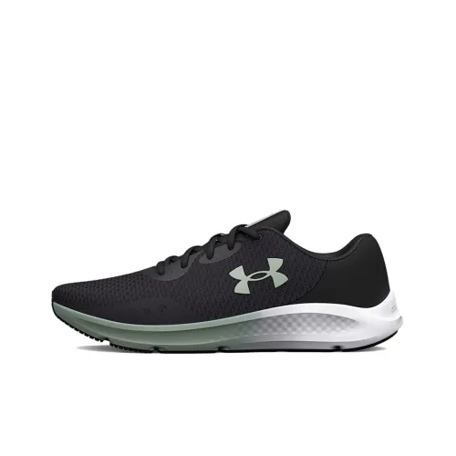 Under Armour Pursuit Low Беговые кроссовки Женские Черный Зеленый