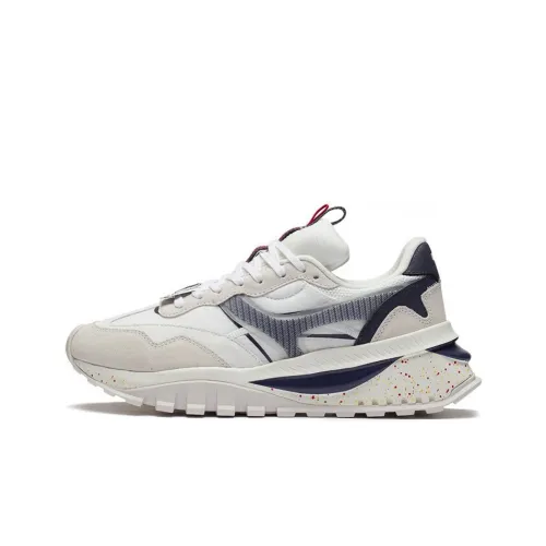 Лайнер Fangyuan EVO Дышащий Низкий Топ Спортивная Повседневная Обувь Мужская Белый Синий