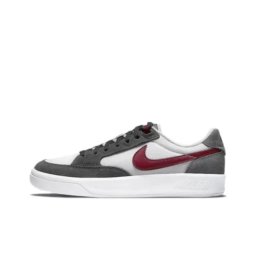 Nike SB Adversary Prm Slip Resistant Abrasion Resistant Легкий Низкий Топ Скейтборд Кроссовки Мужские Белый Серый Красный