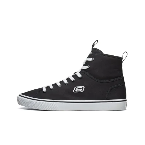 Skechers Лайфстайл Высокие Кроссовки для скейтбординга Мужские Черные