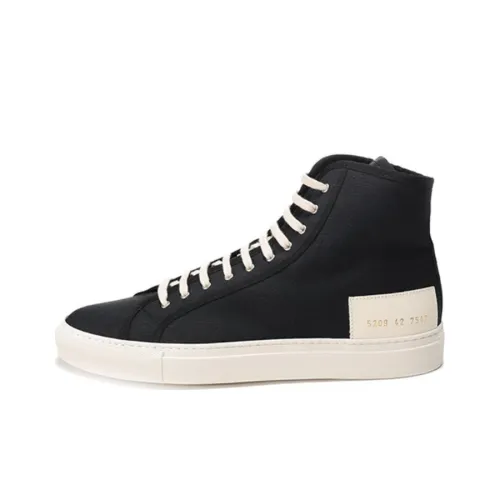 COMMON PROJECTS Высокие топы Повседневная скейтбордическая обувь Мужская Черная