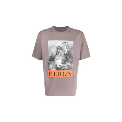 HERON PRESTON Коричневый Мужской T-Рубашки