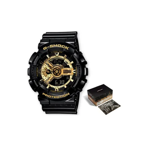 CASIO Кварцевый механизм Мужские часы серии Liquid Crystal/Analog Dual Display, черный