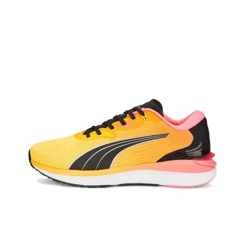 PUMA Electrify Nitro 2 Slip-Resistant Abrasion-Resistant Low-Top Беговые кроссовки Мужские Sunset Red