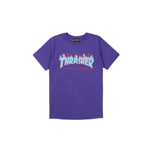 Thrasher T-Shirt Японская версия Унисекс Фиолетовый