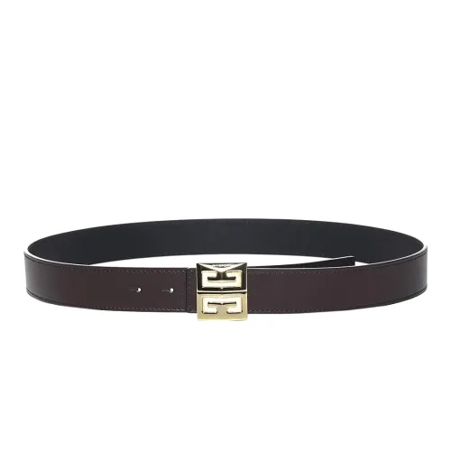 GIVENCHY Кожаные ремни Унисекс Коричневый Черный Ширина 3,5 см