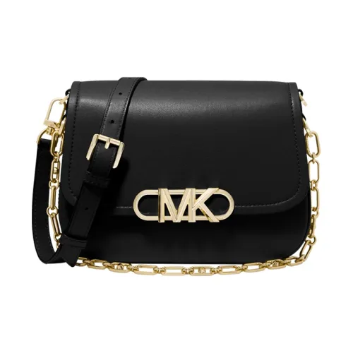 MICHAEL KORS Паркер Кожа Седло Сумка Курьерская сумка Сумка через плечо Маленькая Женская Черная