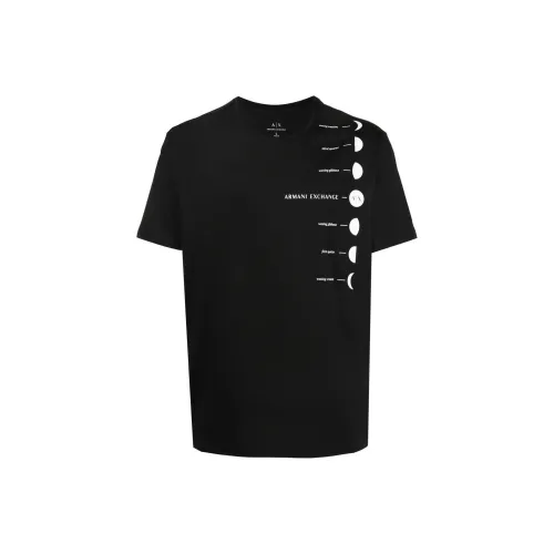ARMANI EXCHANGE Мужские черные футболки