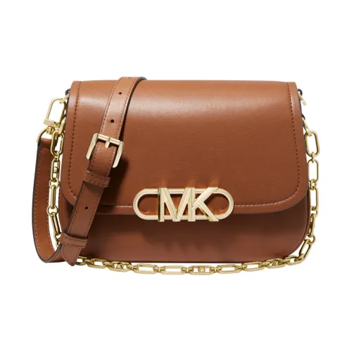 MICHAEL KORS Паркер Кожа Седло Сумка Курьерская сумка Сумка на плечо Женская Кожа Коричневый