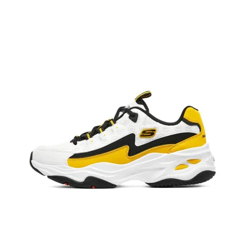 Skechers D'LITES 4,0 Low Топ Повседневная обувь Мужская Черный Белый Желтый