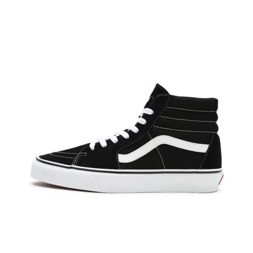 Vans SK8 High Топ Скейтборд Кроссовки Унисекс Черный Белый