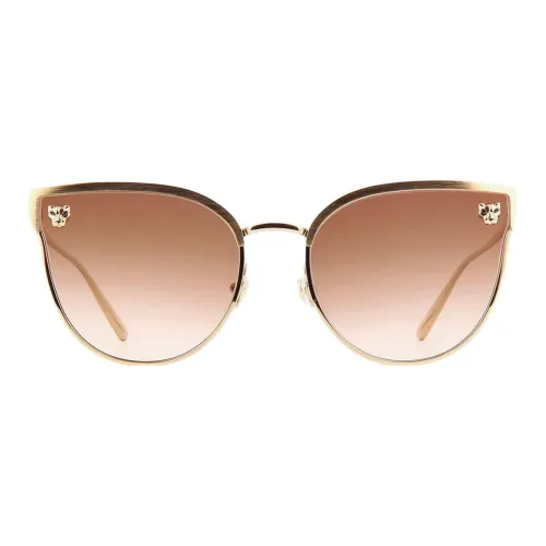 Cartier Sunglasses Золотой/Коричневый Женские
