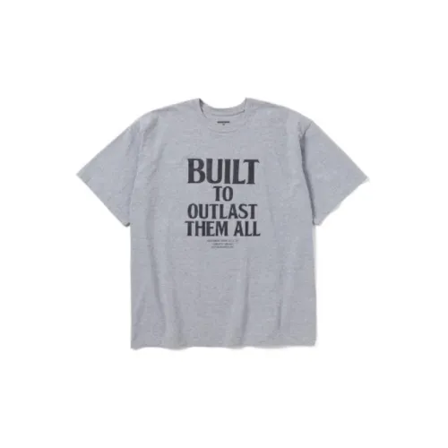 NEIGHBORHOOD совместная брендированная серая мужская футболка T-Shirt