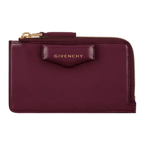 Givenchy Antigona Телячья кожа Держатель для карт Женские Бургунди