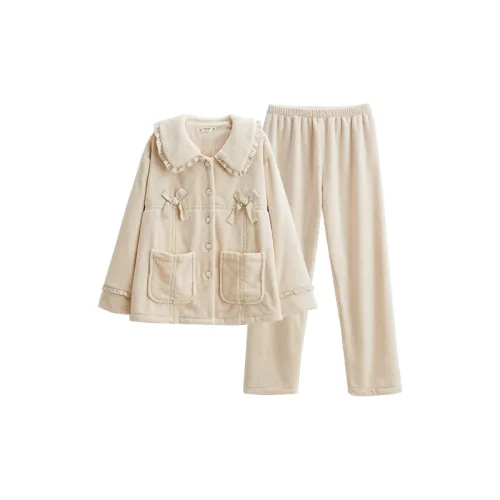 Q'NIANMA Груша Цветение Дождь Женские Пижамные комплекты