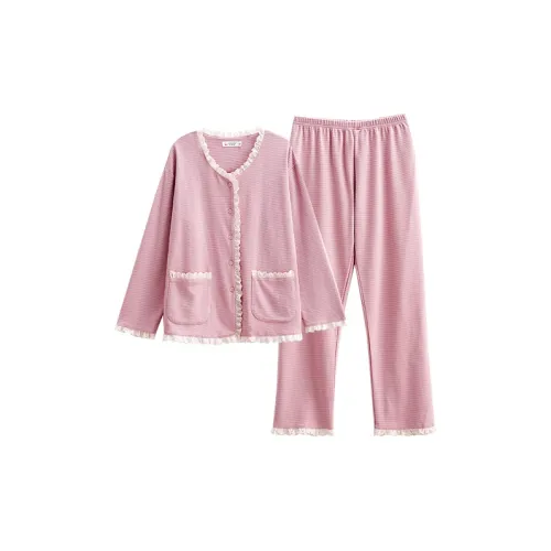 Q'NIANMA Мягкий фиолетовый женский пижамный комплект