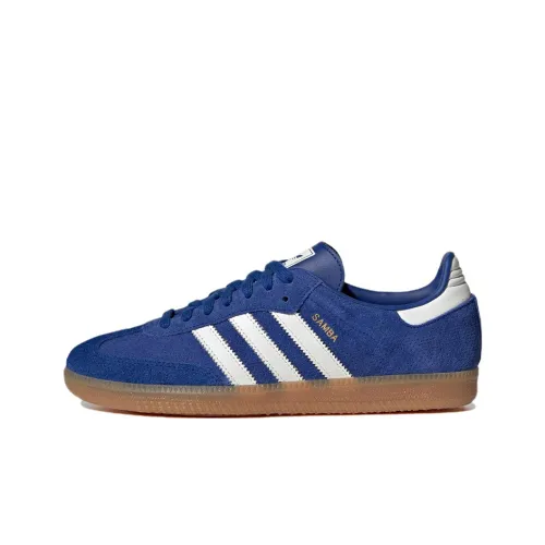 Adidas Originals SAMBA OG Устойчивые к истиранию низкие скейтборд-кроссовки унисекс синие-белые