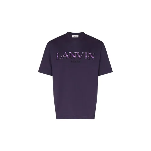 Lanvin Фиолетовые Мужские T-рубашки