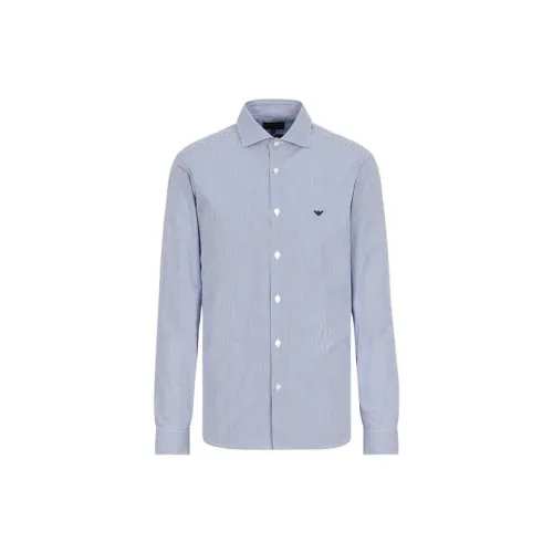 EMPORIO ARMANI FW22 Рубашка Мужская Синяя