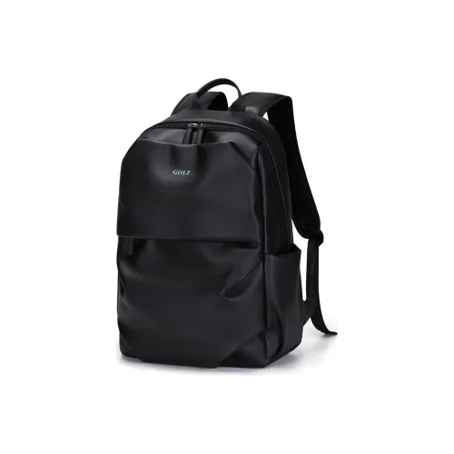 GOLF Кожа Путешественный Рюкзак Студенческий Рюкзак Большой Рюкзак Мужской Черный