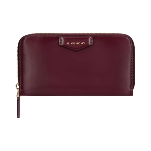 Givenchy Antigona Кошелек из коровьей кожи женский бордовый