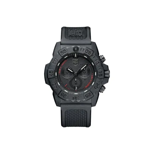 LUMINOX Sea Collection Кварцевый механизм Мужские часы Часы 45 мм Черный циферблат Углеродное волокно Корпус часов