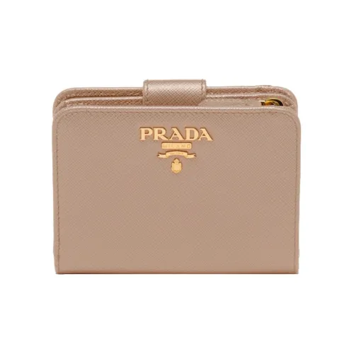 PRADA Saffiano кожа кошелек маленький женский нежно-розовый