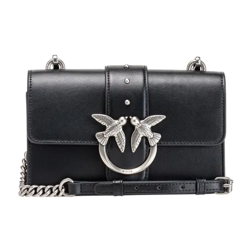PINKO Любовь IconSIMPLY Коровья кожа Swallow Сумка Сумки через плечо Сумка на плечо Женская Черная