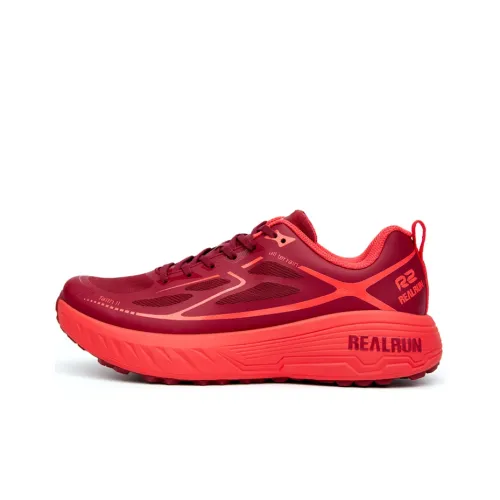 R2 REALRUN Беговые кроссовки Низкий Топ Бордовый Унисекс