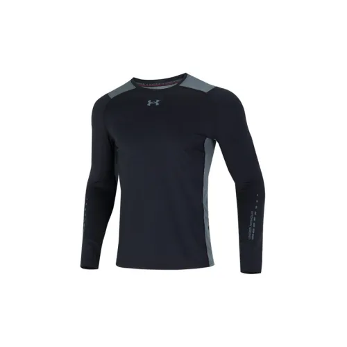 Under Armour Длинный рукав Т-рубашка Мужская Черная