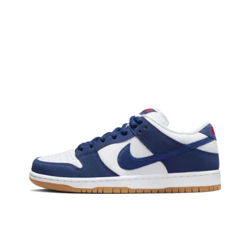 Nike Dunk SB Pro Prm 'Лос-Анджелес Доджерс' Низкие Скейтборд Кроссовки Unisex Белый Синий
