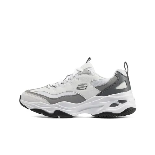 Skechers D'LITES 4,0 Low Топ Повседневная обувь Мужская Белый Серый