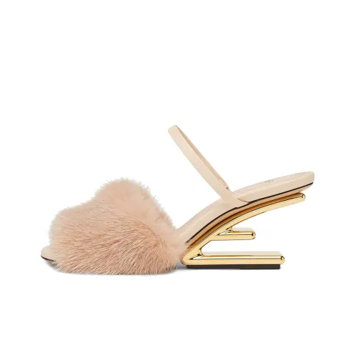 Fendi First Стильные Сандалии Женские Светло-Розовые