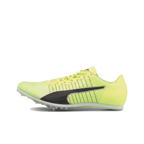 PUMA evoSPEED Амортизаторы Устойчивые к истиранию Низкий Топ Беговые кроссовки Мужские Зеленый Оранжевый