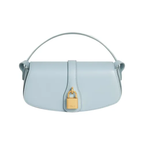 CELINE Tabou Smooth Calfskin Crossbody Bag Mini Women's Ice Blue CELINE Tabou Гладкая Телячья Кожа Сумка через плечо Мини Женская Ледяной Синий