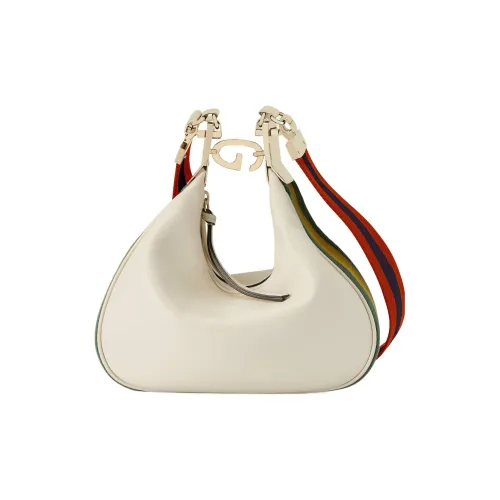 GUCCI Attache Кожа Пельменная Сумка Портативная Сумка через плечо Сумка через плечо Женская Белая