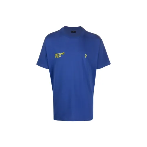 MARCELO BURLON Синий Мужской T-Рубашки