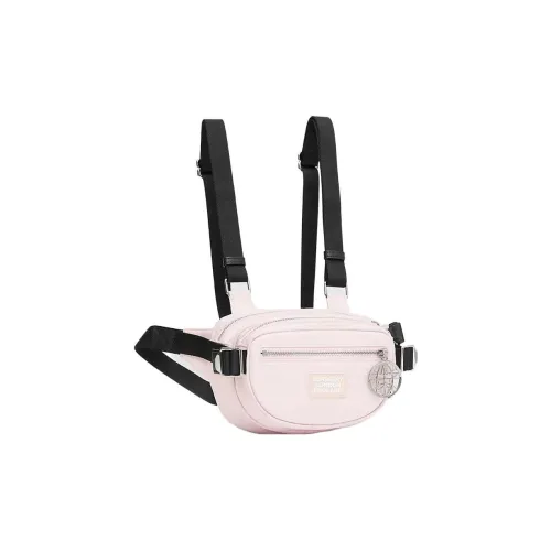 Burberry Переработанный нейлон Одно плечо Через плечо Бананка Женские Розовый
