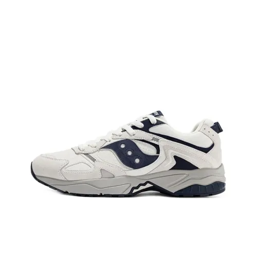 Saucony GSD 90S Амортизация Устойчивость к истиранию Поддержка Низкий Верх Повседневный Унисекс Белый Синий