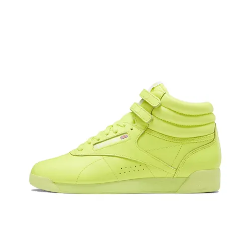 Reebok High Top Скейтборд Кроссовки Женские Неон Зеленый