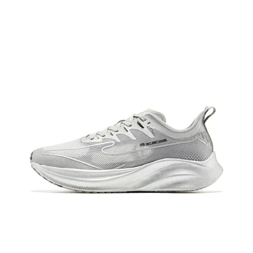 Erke Low Топ Беговые кроссовки Женские Серебряный Черный