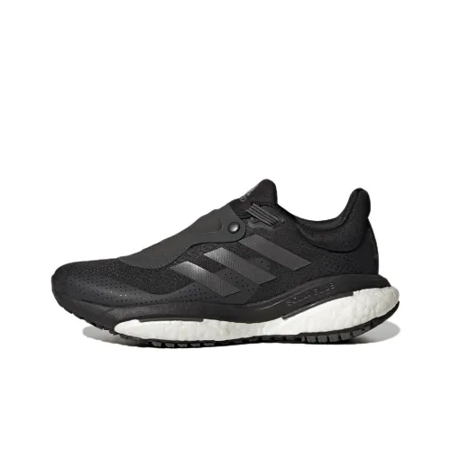 Adidas Solar Glide 5 Устойчивый к истиранию Дышащие Низкие Беговые кроссовки Женские Черные