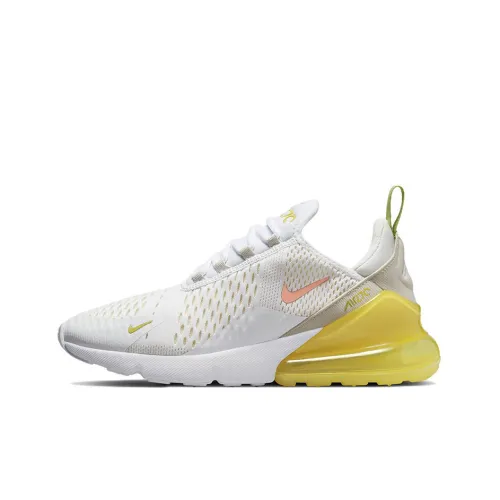 Nike Air Max 270 Low Топ Кэжуал Женские Белый Желтый