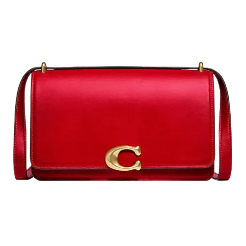COACH Bandit Телячья кожа Сумка через плечо Сумка на плечо Женская Красная